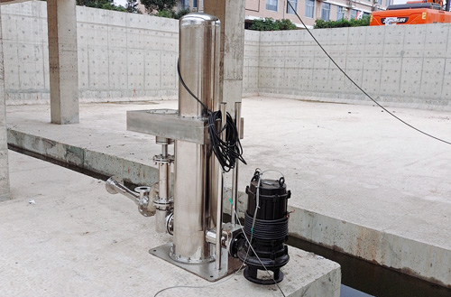 汨羅雨水調蓄池智能噴射器現場安裝視頻案例
